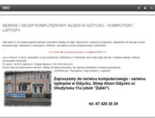 Tablet Screenshot of maxkomputery.pl